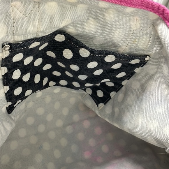 J. Crew Black Polkadot Canvas Tote - Picture 4 of 6